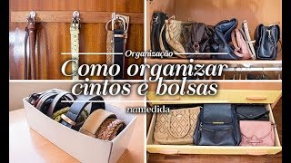 Diferentes formas de organizar bolsas e cintos [upl. by Siana]