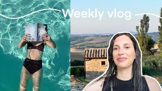 Aggiornamenti di lettura e libri da spostare  Weekly Vlog [upl. by Darsie180]