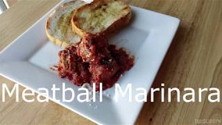 Meatballs in Marinara Sauce  Meatball Recipe [upl. by Gniy]