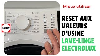 Réinitialiser son lave linge Electrolux [upl. by Nylessej]