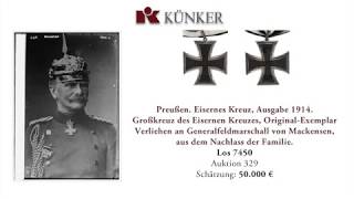 Künker Auction 329 Orders and Decorations from all over the world a o the Peter Groch Collection [upl. by Grory]