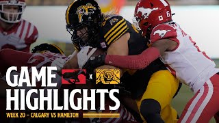 GAME HIGHLIGHTS  Calgary Stampeders vs Hamilton TigerCats  Week 20 101824 [upl. by Tri]