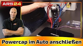 Powercap im Auto richtig anschließen  Kondensator Tutorial  ARS24 [upl. by Eirruc]