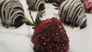 HOW TO Make and Decorate Chocolate Covered Strawberries [upl. by Allenod]