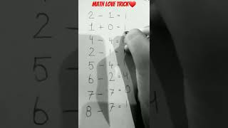 Math love trick ❤💋😍subscribe [upl. by Nysila]