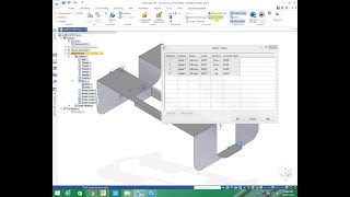 Solid Edge Draft  View Wizard Bend Table Part List [upl. by Lakin439]