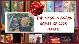 Top 30 Solo Board Games of 2023 Part 1 boardgames sologameplay [upl. by Koah]