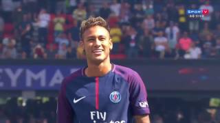 APRESENTAÇÃO OFICIAL DE NEYMAR NO PSG 05082017 [upl. by Drais]