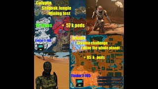 Entropia Universe  Calypso vs Arkadiamining test 57 k peds [upl. by Wj]