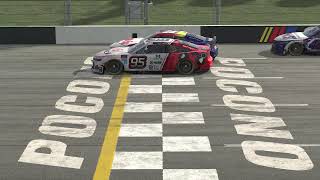 WILD FINISH at Pocono Raceway  iRacing Open Mic  eNASCAR CocaCola iRacing Series [upl. by Oiluarb]