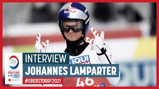 Johannes Lamparter  quotPerfect jumpquot  Mens Gundersen LH  2021 FIS Nordic World Ski Championships [upl. by Rosie501]