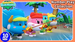 Learn Number w GoGo Dino Babyland  E0103  Nursery Rhymes  Education for Kids  Shape Challenge [upl. by Antonin978]