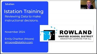 Rowland Unified Istation Training November 12 2024 [upl. by Odlo]