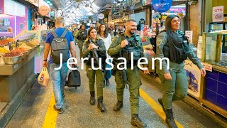 Jerusalem in The Evening A Walk from Mahane Yehuda Market to the Old City [upl. by Noiztneb]