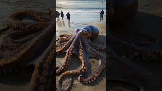 You Wont Believe the Size of This Octopus on the Beach [upl. by Yllek]