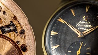 Dirty Omega Seamaster Restoration Vintage Watch  ASMR  Manual Work  Cal 491 [upl. by Aenet]