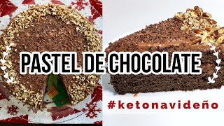 PASTEL KETO PASTEL DE CHOCOLATE SALUDABLE DIETA CETOGENICA [upl. by Jarlathus]