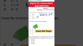 Algebraic Expressions and Identities class 8  algebratricks mathstricks 8thmaths [upl. by Staford]