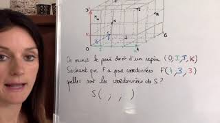Introduction au repérage dans un pavé droit Coordonnées de S [upl. by Aidil]