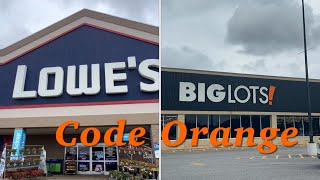 Code Orange  Lowes amp Big Lots Statesville NC 7212024 [upl. by Ardnasyl552]