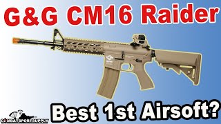 GampG CM16 Raider Airsoft AEGl Best First Airsoft AEG airsoft bestairsoft [upl. by Obrien]