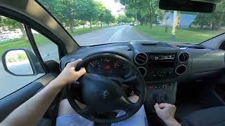 2010 Peugeot Partner 16 HDi 90 HP POV Test ride 10 CARiNIK [upl. by Ysor]