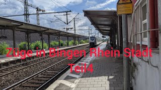 Züge in Bingen RheinStadt Teil4 deutschebahn trainspotting [upl. by Alys583]