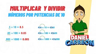 MULTIPLICAR Y DIVIDIR NÚMEROS POR POTENCIAS DE 10 Super fácil  Para principiantes [upl. by Yrolam]