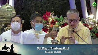 Dec 20 2022  5th Day of Simbang Gabi with Fr Dave Concepcion [upl. by Ahtnammas]