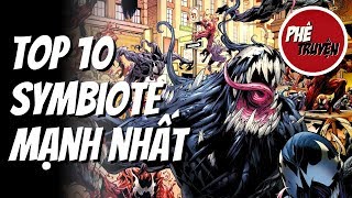 Top 10 SYMBIOTES của MARVEL COMICS [upl. by Mckay545]