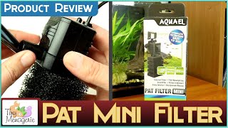 AquaEl Pat Mini Filter Review  The Best for Shrimp and Nano Tanks [upl. by Elreath900]