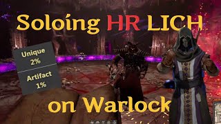 How to Solo HR Lich on Warlock  Guide Dark and Darker [upl. by Eindys]