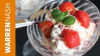 Eton Mess Recipe  Sweet Strawberry Dessert  Recipes by Warren Nash [upl. by Abbott437]