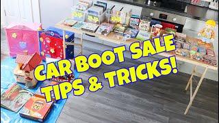 How To Sell At A Car Boot Sale Tips amp Tricks  What You Need  How To Set Up A Stall  What To Sell [upl. by Chloette]