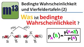 2 Was ist bedingte Wahrscheinlichkeit [upl. by Hokanson837]