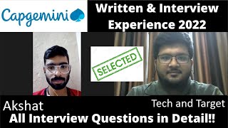 Capgemini Senior Analyst Interview Experience 2022  Interview Questions 🔥🔥 [upl. by Zackariah]