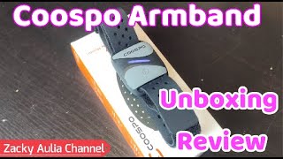 Coospo Armband Heart Rate Monitor HW807 Unboxing amp Review [upl. by Zetrom438]