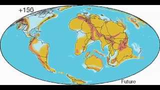 Scotese Animation Future Plate Motions amp Pangea Proxima [upl. by Aihsenak179]