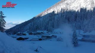 Prima neve e snowmaking Pampeago  2019 [upl. by Mehcanem145]