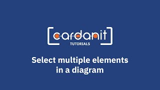 Select multiple elements in a BPMN diagram in Cardanit  Tutorial SUB [upl. by Nirok155]