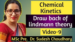 Chemical kineticsDrawback of Lindemann TheoryMSc Pri physical chemistry online classes Dr Sudesh [upl. by Norre]