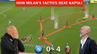 Tactical Analysis How Milans Tactics Destroyed Napoli  Napoli vs AC Milan [upl. by Dlanigger]