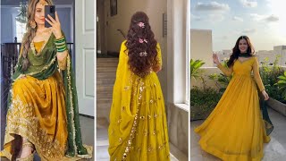 2025 new haldi function dress ideas  latest party wear haldi dress design  2025 new trending suits [upl. by Geof]