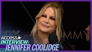 Which ‘Evil Gays’ Jennifer Coolidge Wants To Thank After Emmy Win EXCLUSIVE [upl. by Anelam]