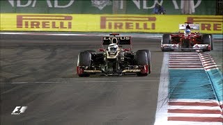 Raikkonen ‘Left Alone’ To Victory  2012 Abu Dhabi Grand Prix [upl. by Dodds]