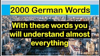 German for Beginners  2000 Words and Sentences [upl. by Annerol]