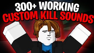 300 NEW🔥 WORKING CUSTOM KILL SOUND IDS  ROBLOX Strongest Battlegrounds Custom kill sound ids [upl. by Alodie]