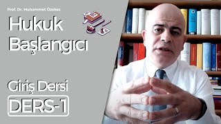 Prof Dr Muhammet Özekes Hukuk Başlangıcı Dersi1 [upl. by Malca]