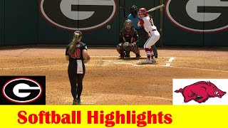 20 Arkansas vs 3 Georgia Softball Game 2 Highlights March 31 2024 [upl. by Laehpar]