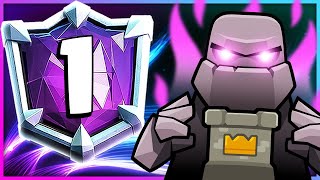 MY MAIN GOLEM DECK just REACHED RANK 1 IN CLASH ROYALE 🏆 [upl. by Trenna957]